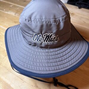 Ole Miss bucket hat mens. The Game navy. One Size